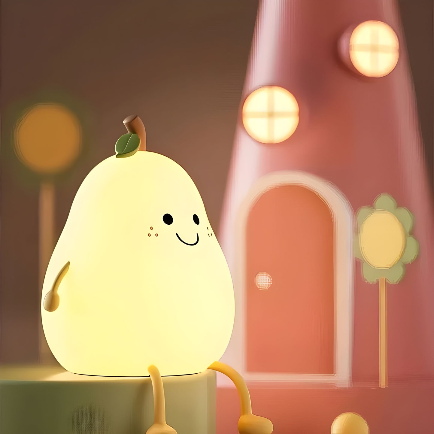 Cute Pear LED Night Lamp