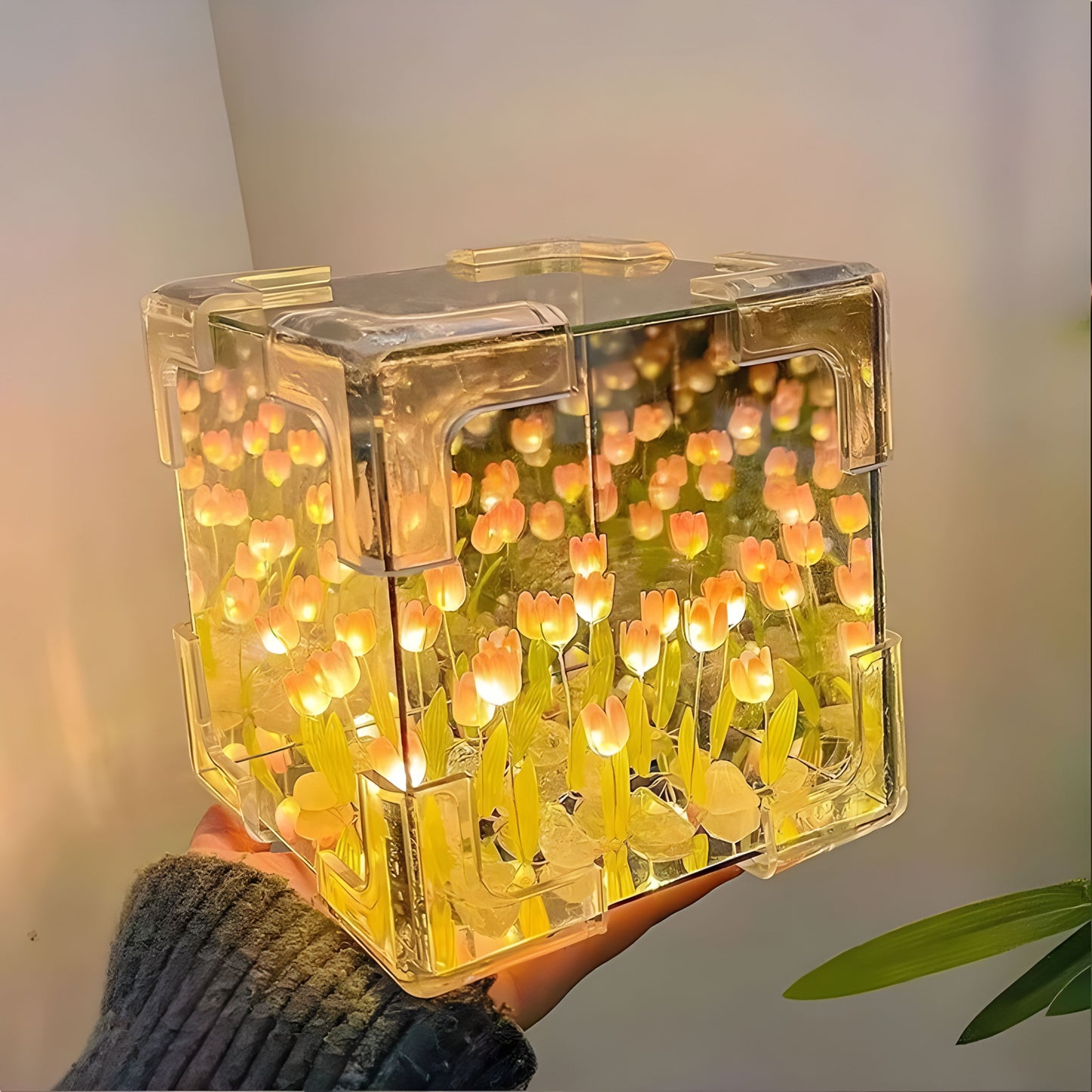 Tulip Cube Mirror Lamp