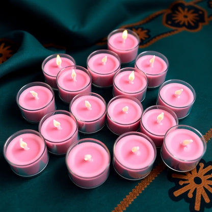 Pink Floating Tealight Candle Set (Pack of 12)