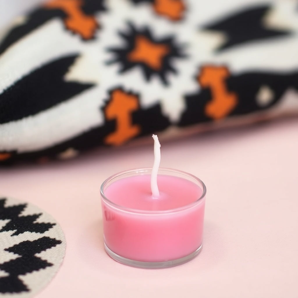 Pink Floating Tealight Candle Set (Pack of 12)