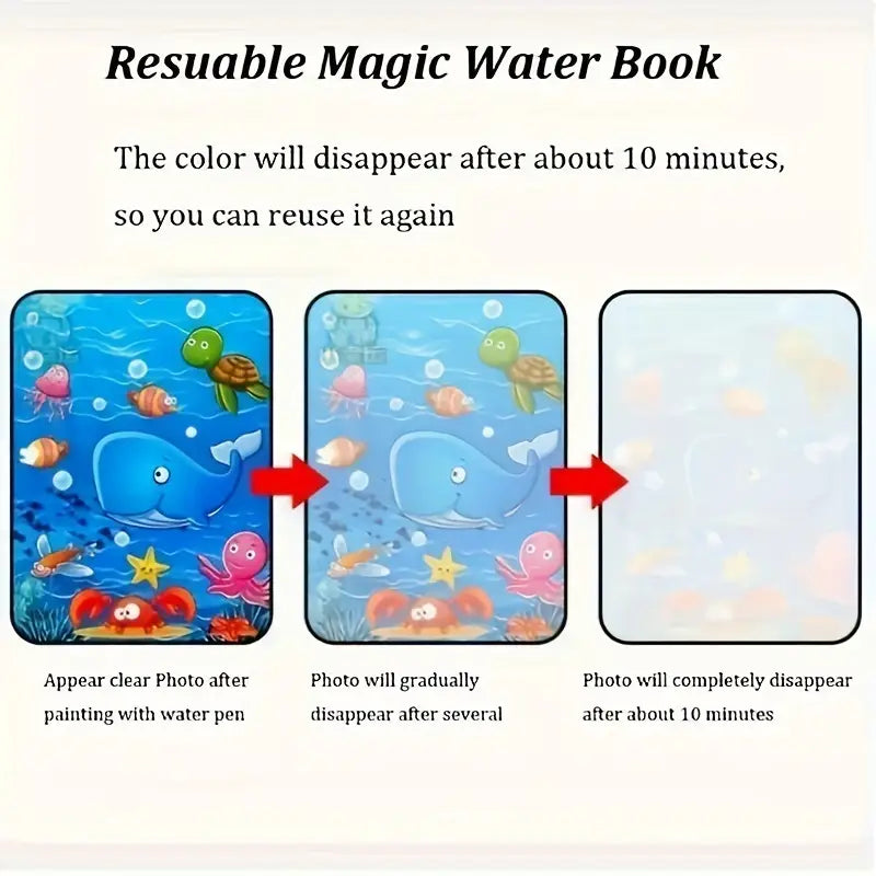 Reusable Magic Water Quick Dry Book