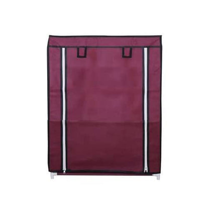 4 Shelves Shoe Rack - Maroon