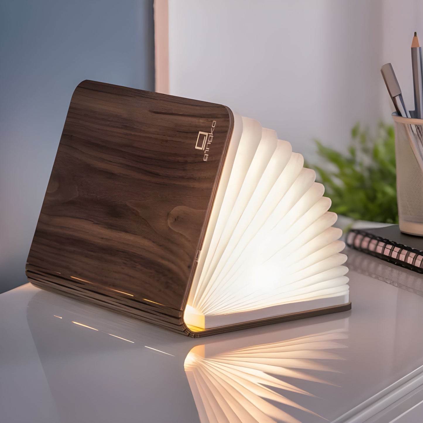 Foldable Wooden Book Lamp