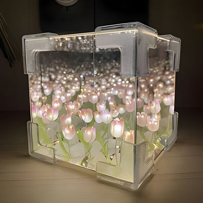 Tulip Cube Mirror Lamp