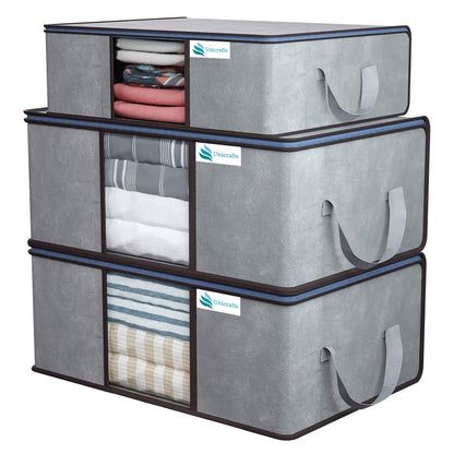 Foldable Clothes Storage Bags (Pack of 3)