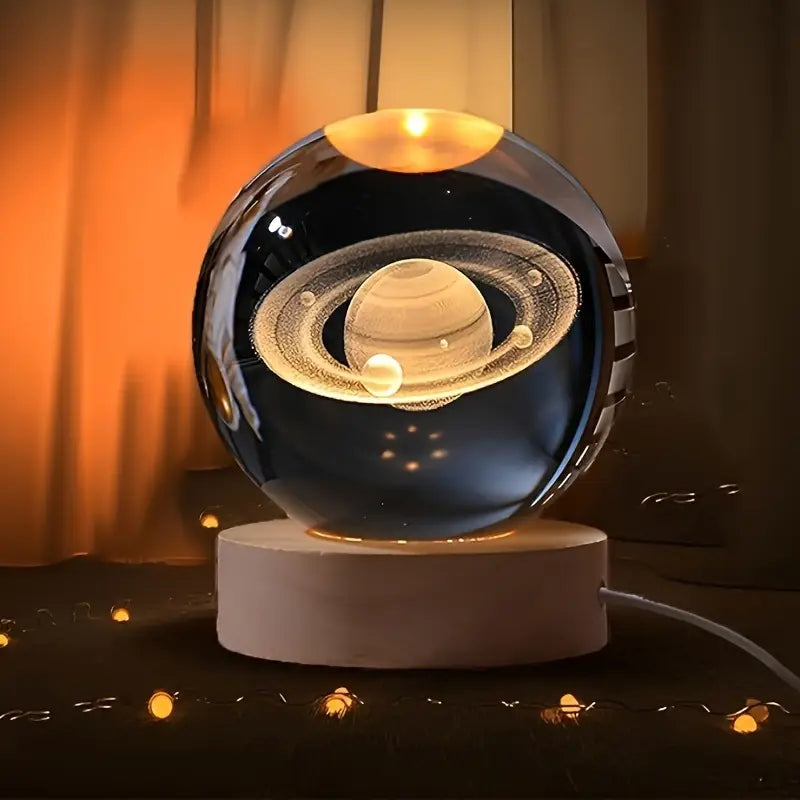 3D Crystal Ball Night Lamp