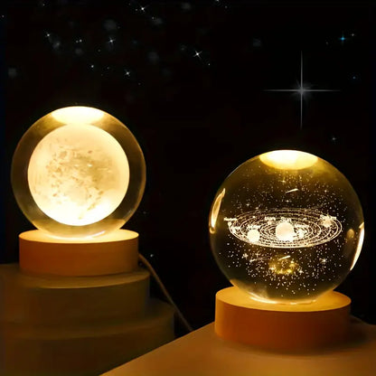 3D Crystal Ball Night Lamp