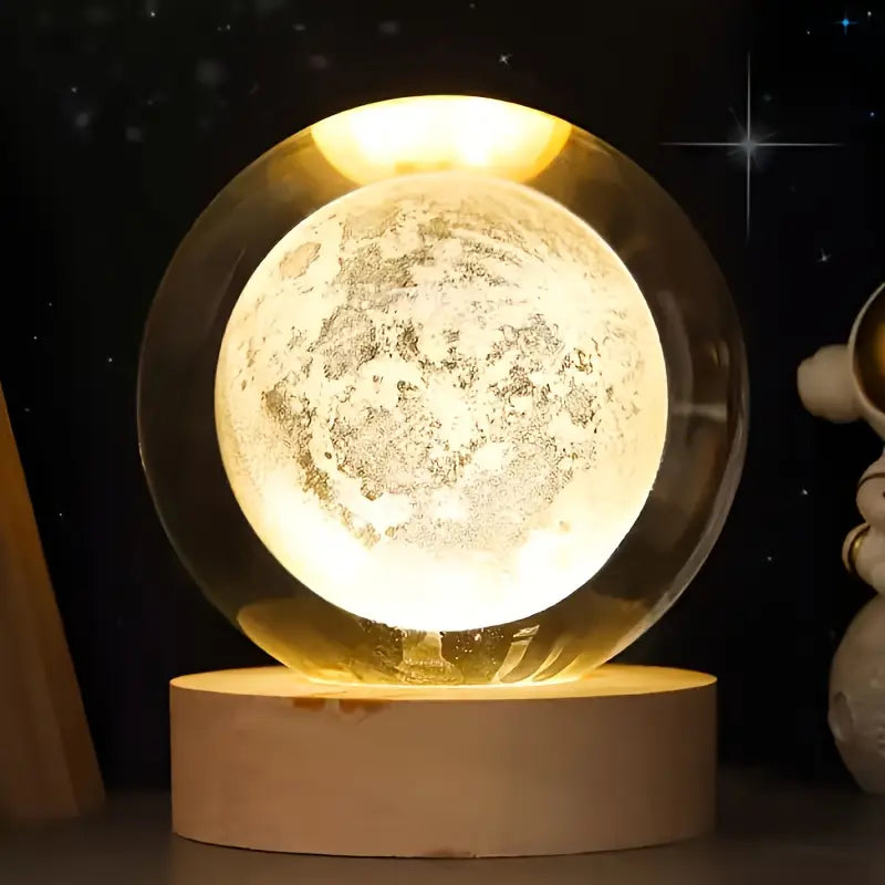 3D Crystal Ball Night Lamp