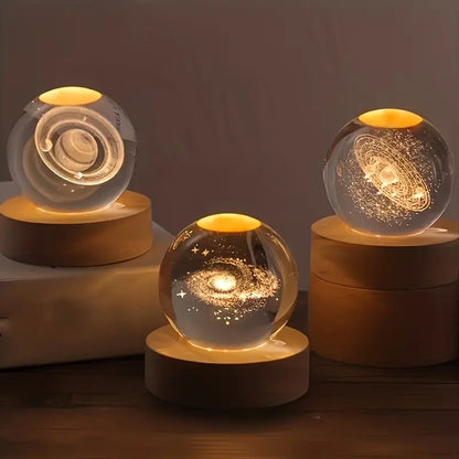 3D Crystal Ball Night Lamp