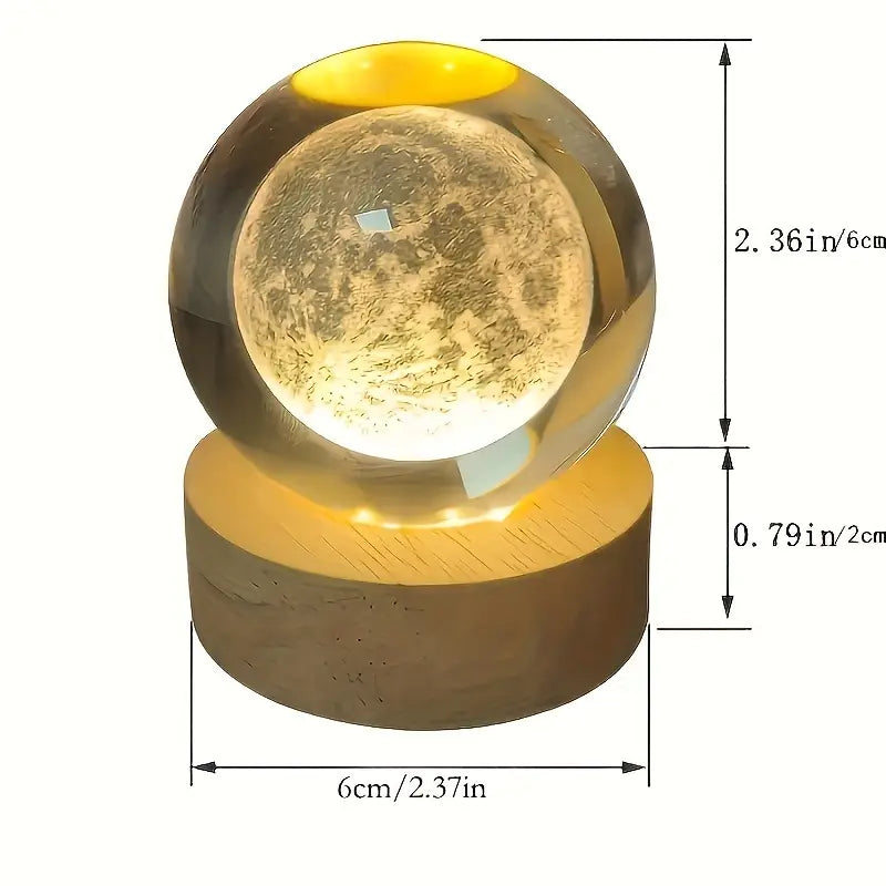 3D Crystal Ball Night Lamp