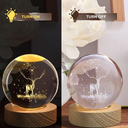 3D Crystal Ball Night Lamp