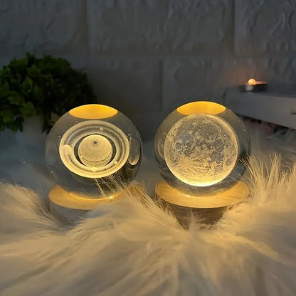 3D Crystal Ball Night Lamp