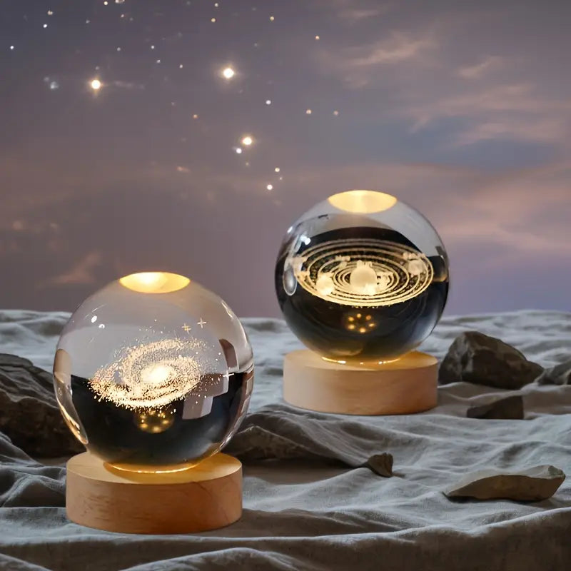 3D Crystal Ball Night Lamp