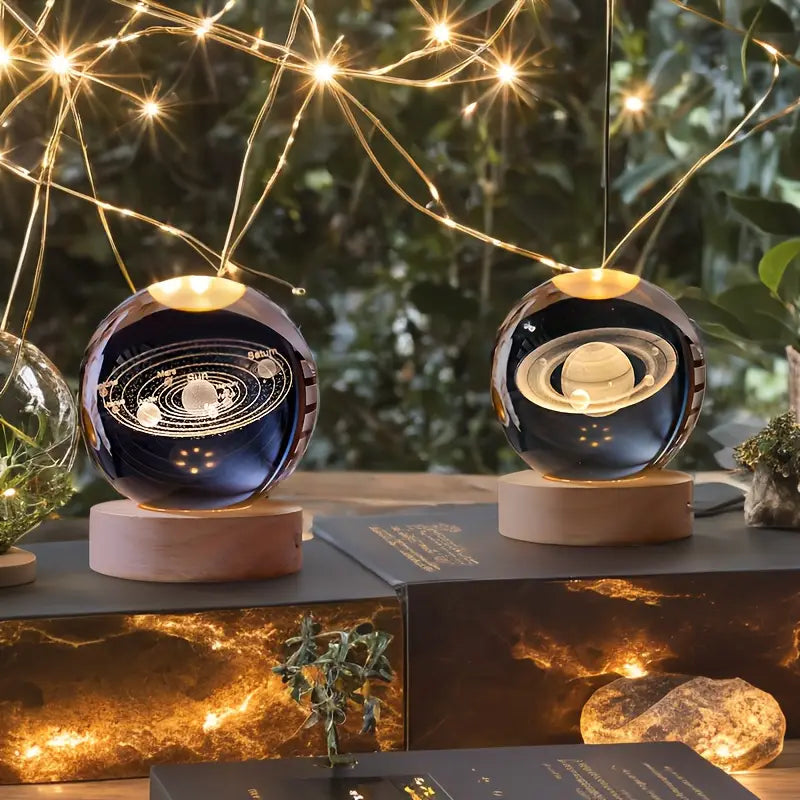 3D Crystal Ball Night Lamp