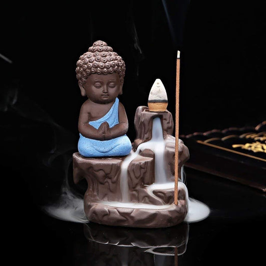 Meditating Buddha Backflow Incense Burner