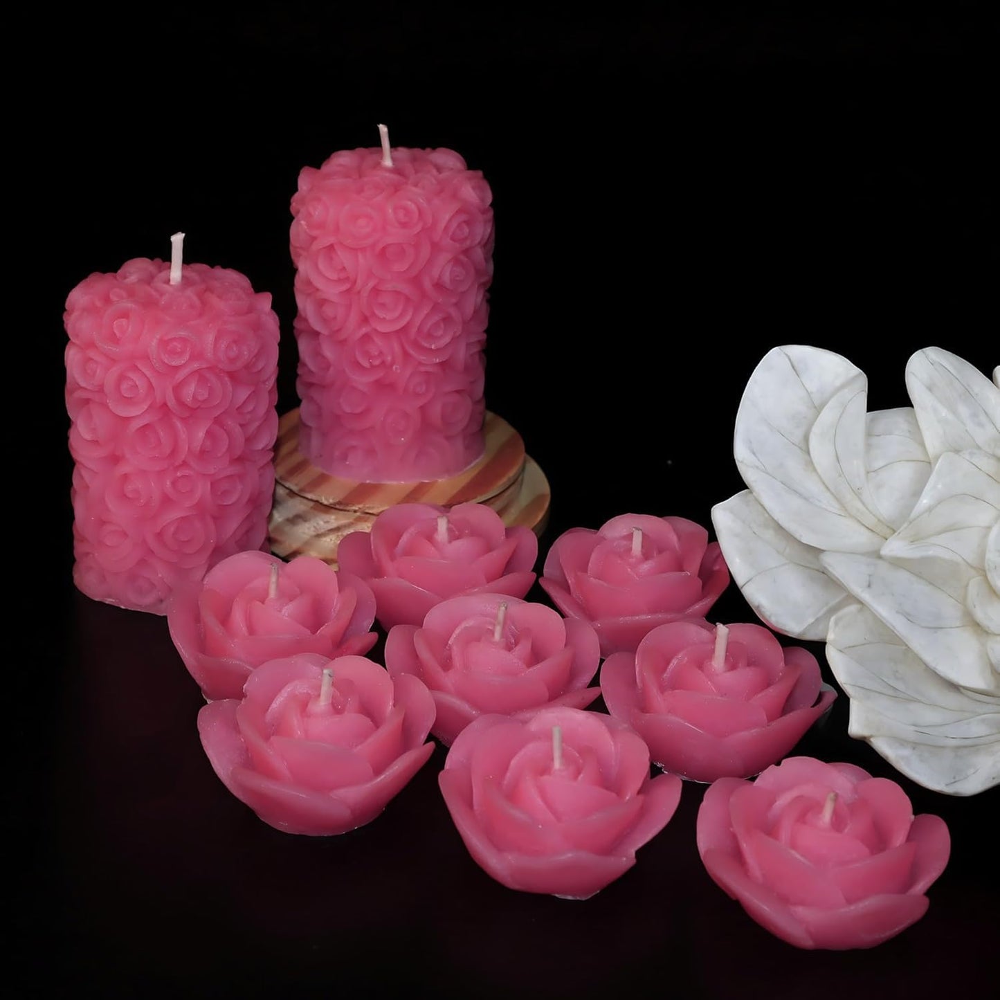 Rose-Themed Scented Candles