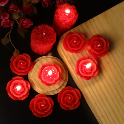 Rose-Themed Scented Candles