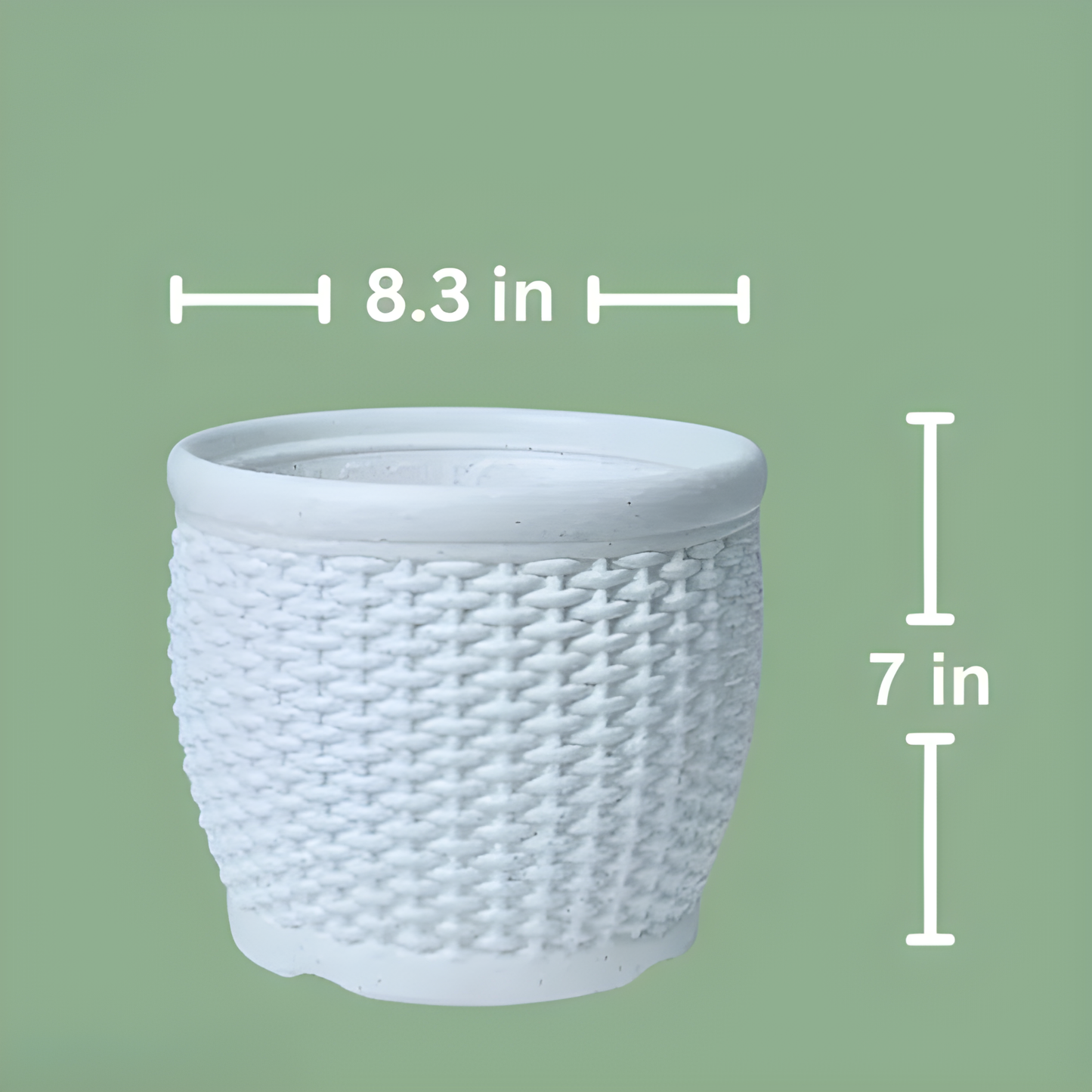 Woven Texture Plastic Planters