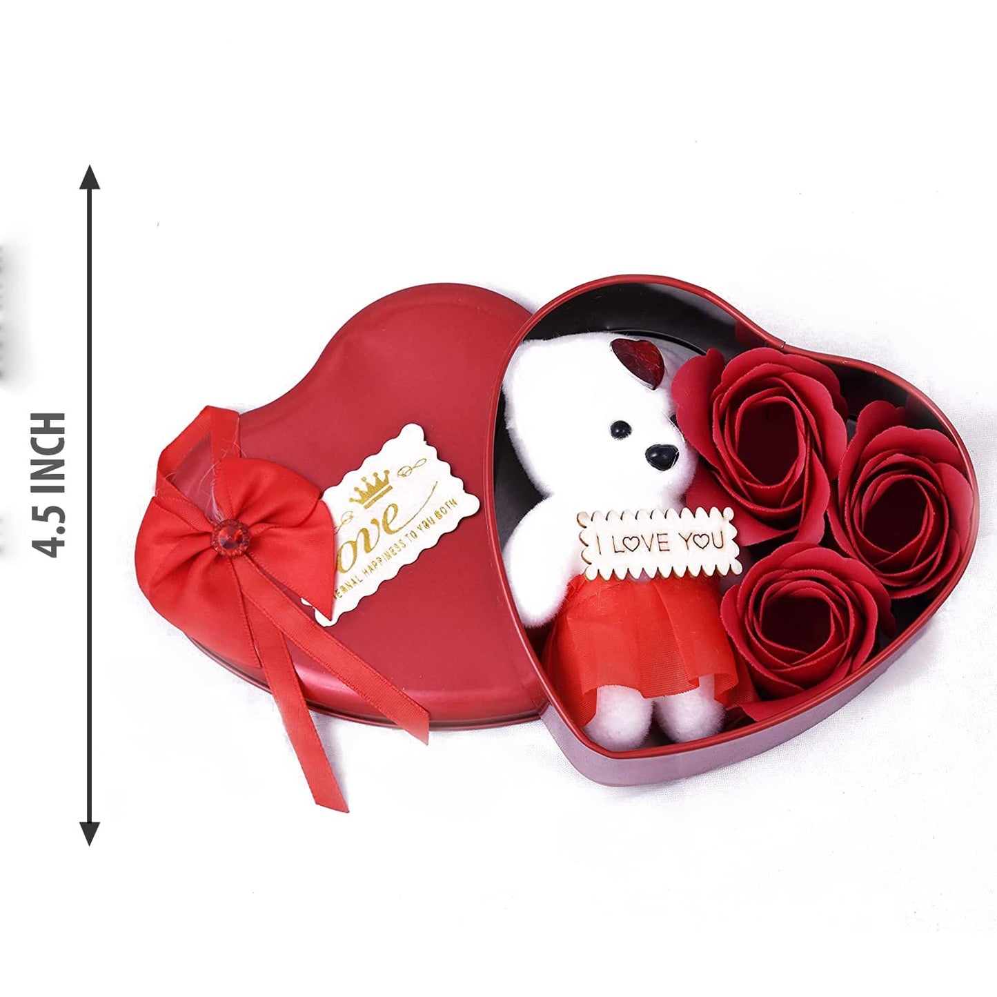 Romantic Red Rose & Teddy Gift Box