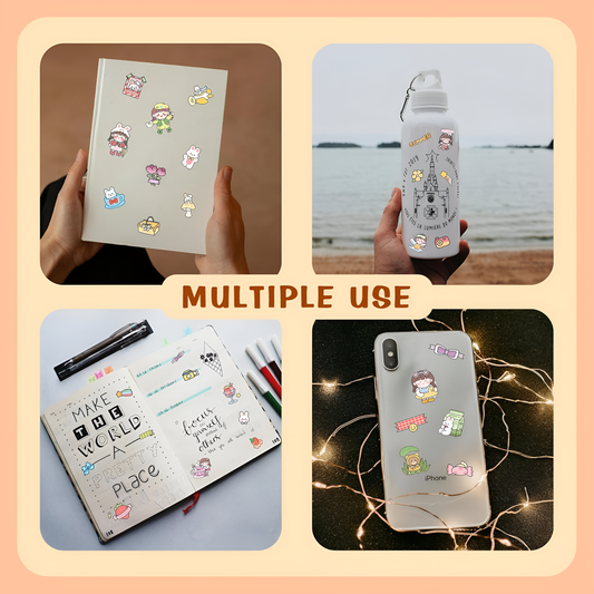 Kawaii Charm 550-Piece Aesthetic Sticker Set 🎀✨