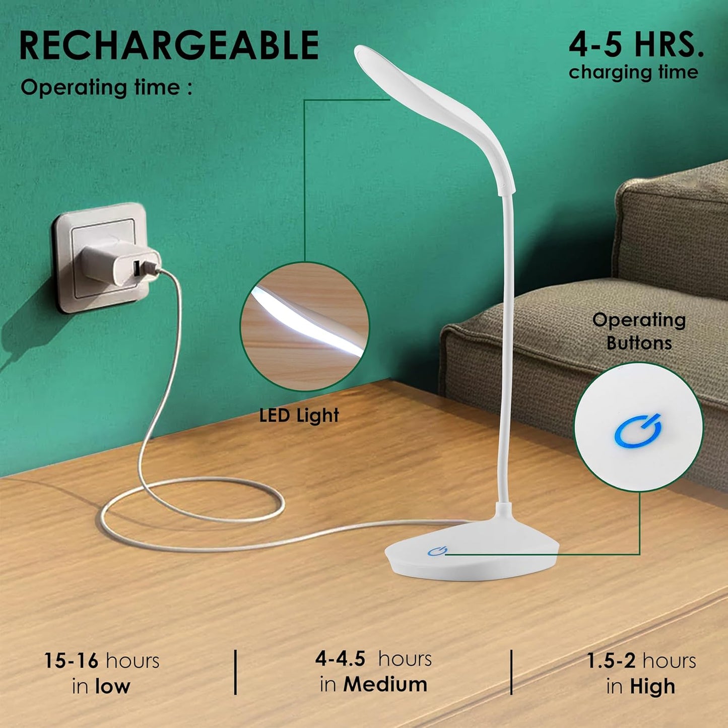 Foldable LED Desk Lamp