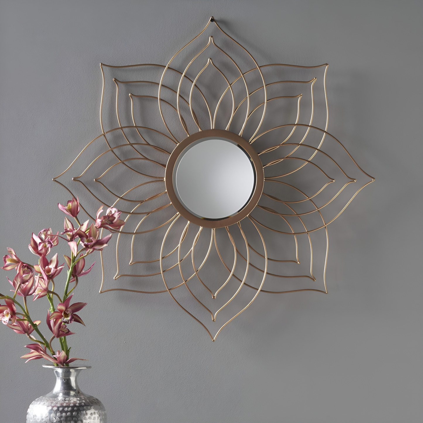 Sunburst Iron Wall Mirror ✨🪞