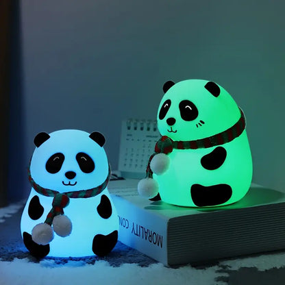 Adorable Panda Silicone Night Light