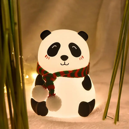 Adorable Panda Silicone Night Light