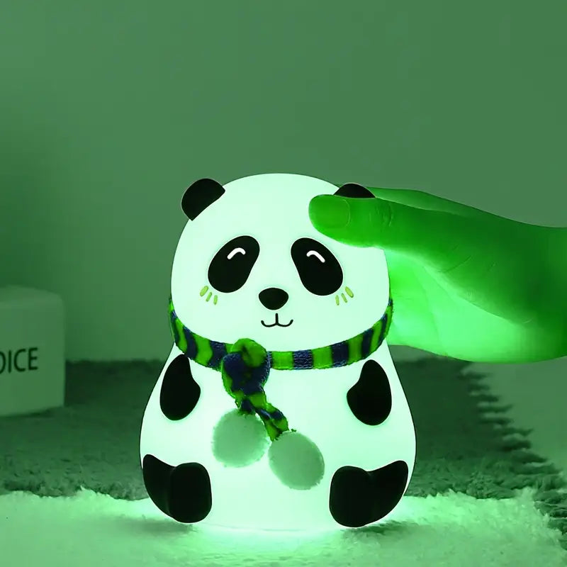 Adorable Panda Silicone Night Light