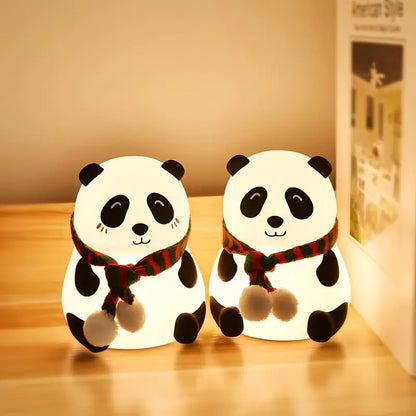 Adorable Panda Silicone Night Light