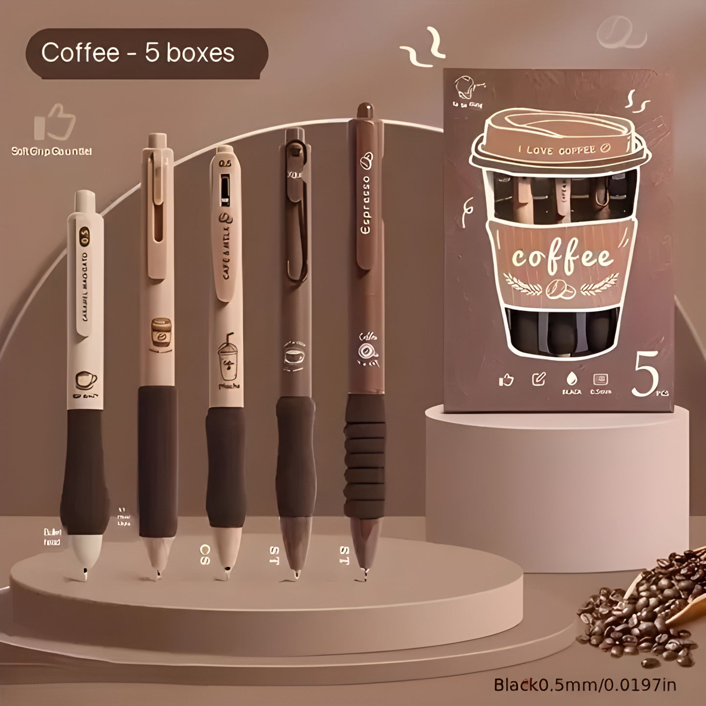 ☕ Coffee-Inspired Gel Pens