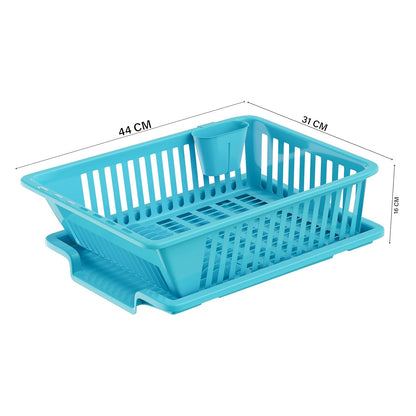 Quick Dry Basket Drainer with Automatic Water Drain Tray