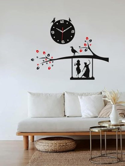 Radhe Krishna Wall Clock