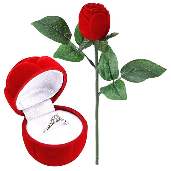 Elegant Velvet Rose Jewellery Box