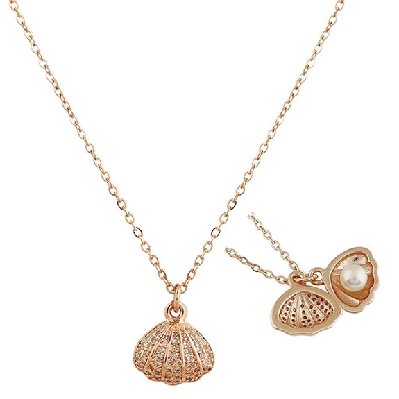 Pearl Shell Gold Necklace