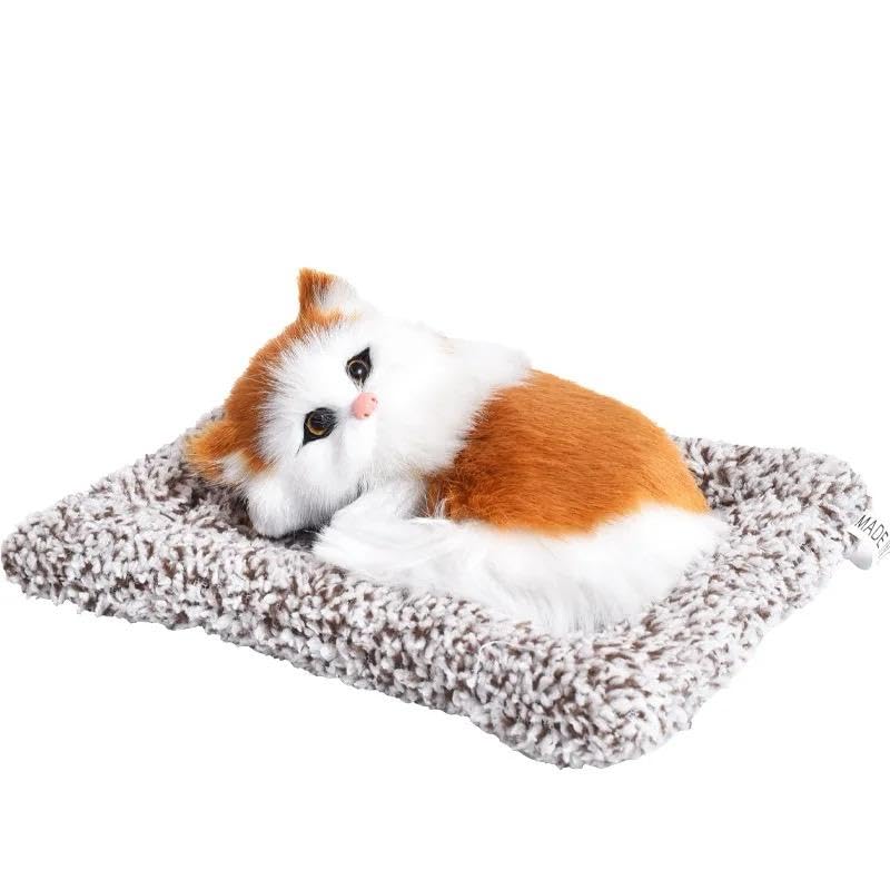 Cute Soft Plush Cat Stuffed Toy - Interactive Sound Simulation