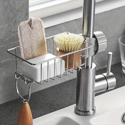 Sink Faucet Shelf - Stainless Steel Drain Rack