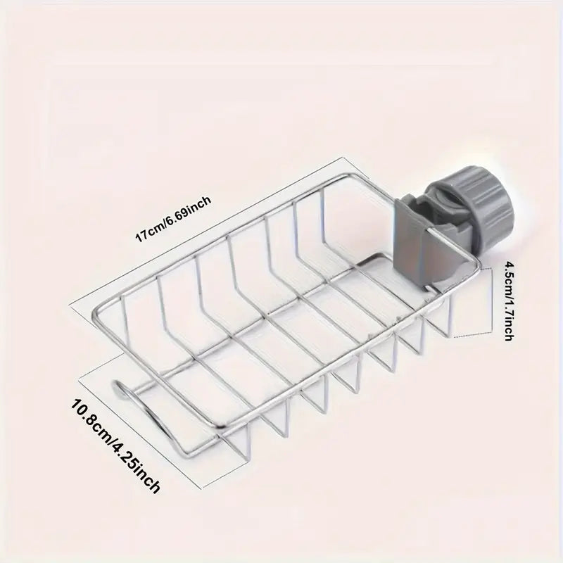 Sink Faucet Shelf - Stainless Steel Drain Rack