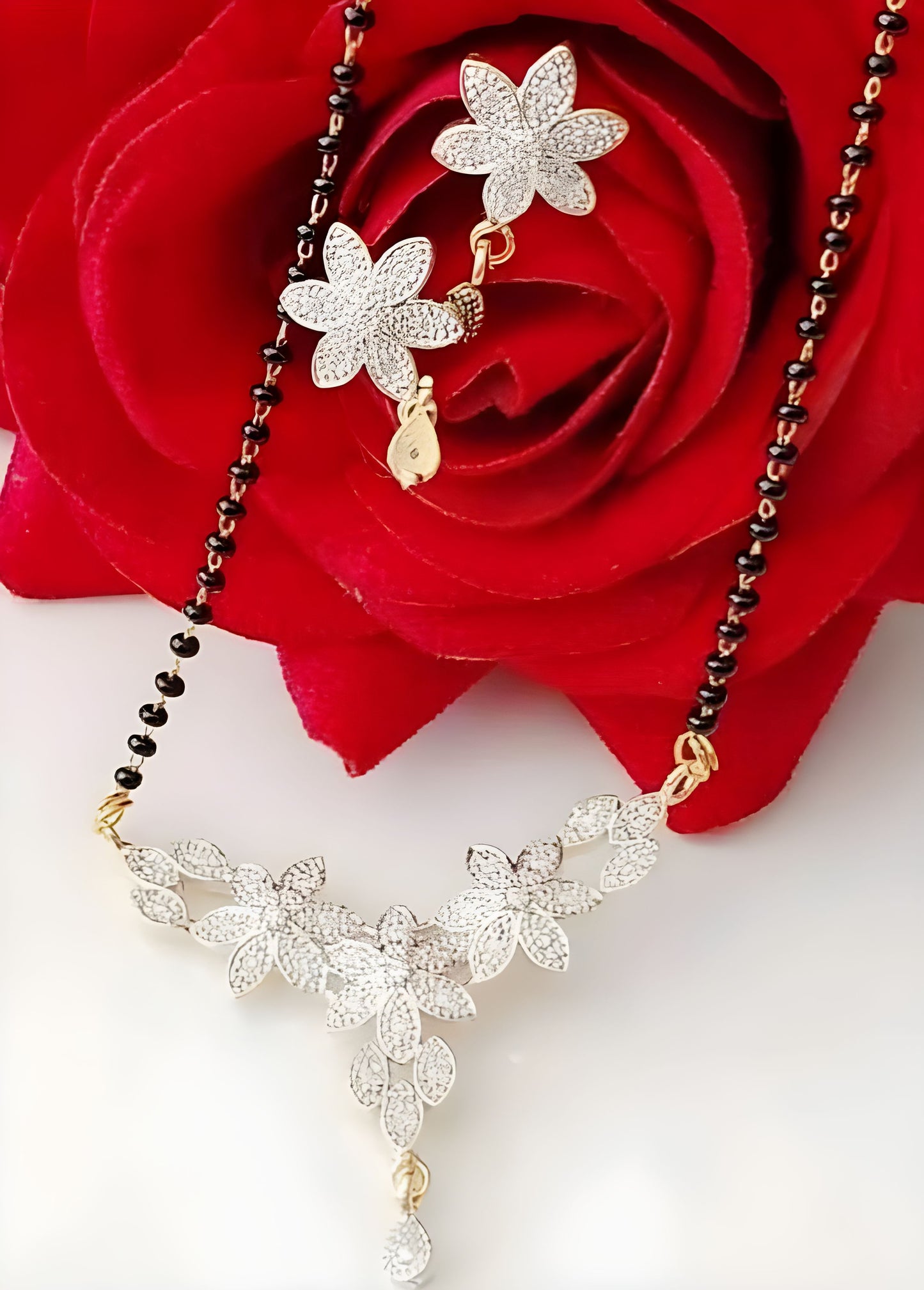 Radiant Love Mangalsutra & Earrings Set