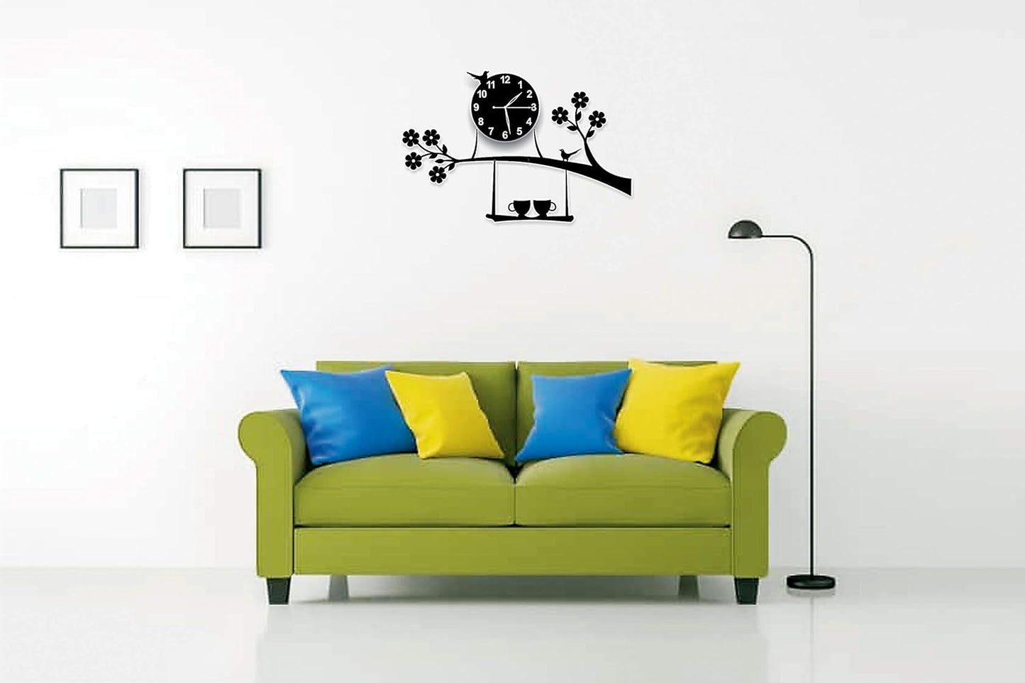 Tree Flower Wall Clock