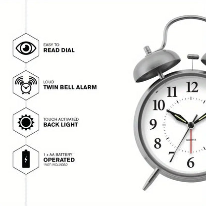 Table Alarm Clock with Night LED Light Display