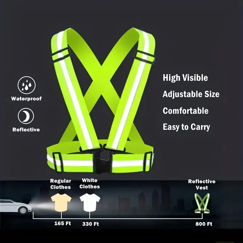 Green Reflective Safety Vest