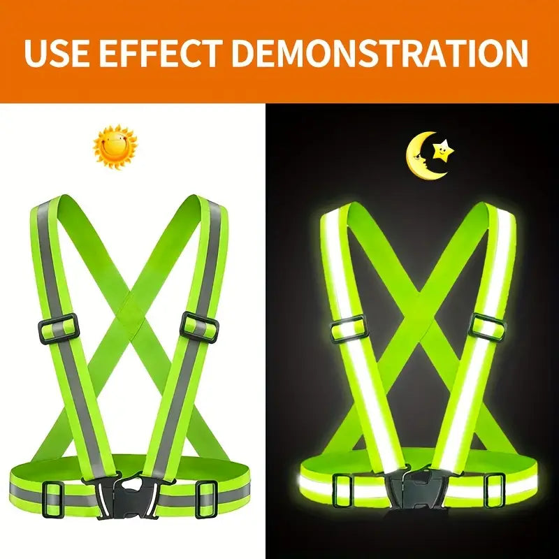 Green Reflective Safety Vest