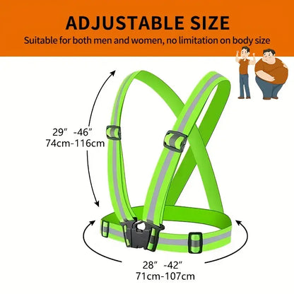 Green Reflective Safety Vest