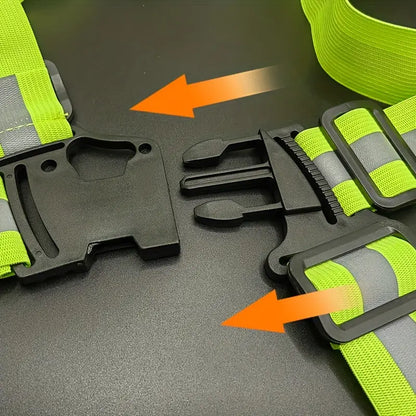 Green Reflective Safety Vest