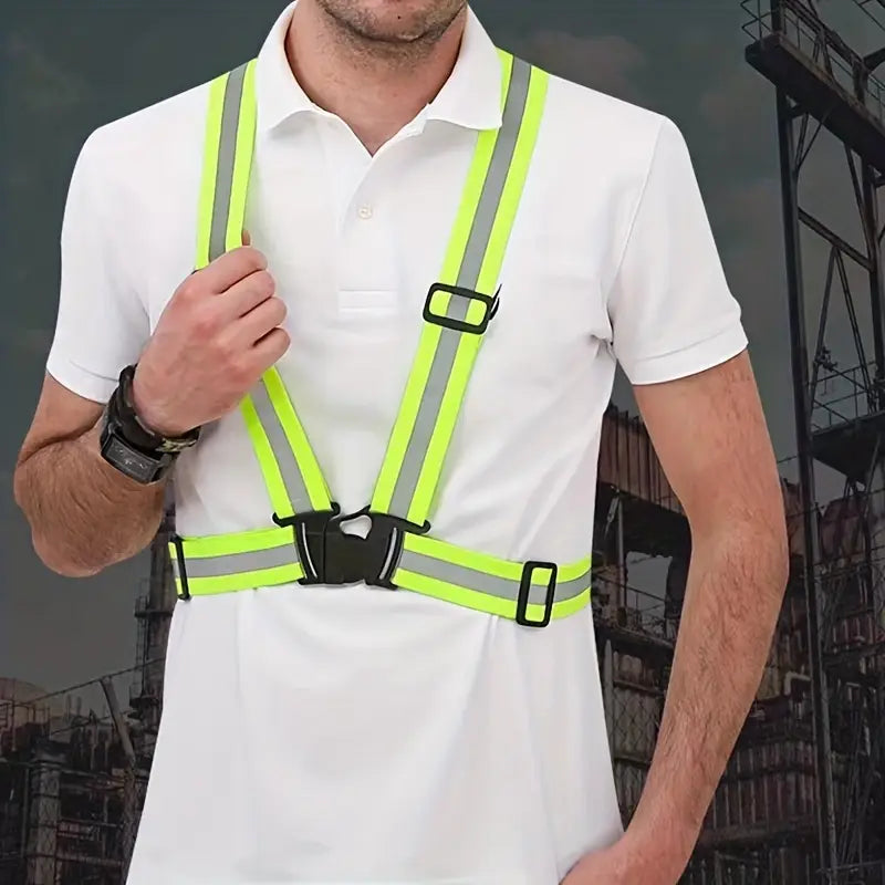 Green Reflective Safety Vest